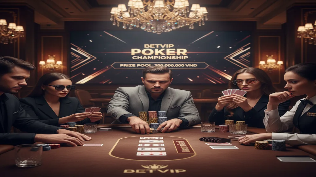 Giải đấu Poker Online thưởng lớn hàng tháng Betvip